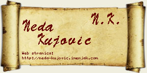 Neda Kujović vizit kartica
